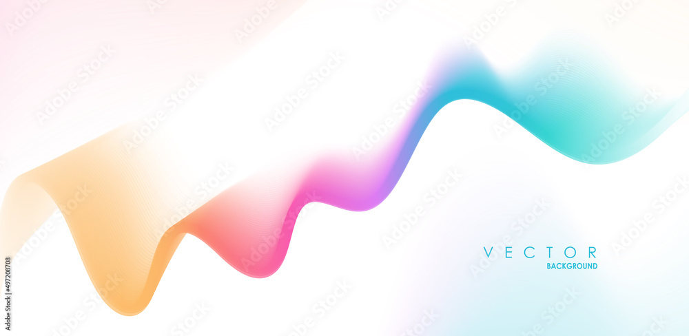 Fototapeta premium Abstract wave lines