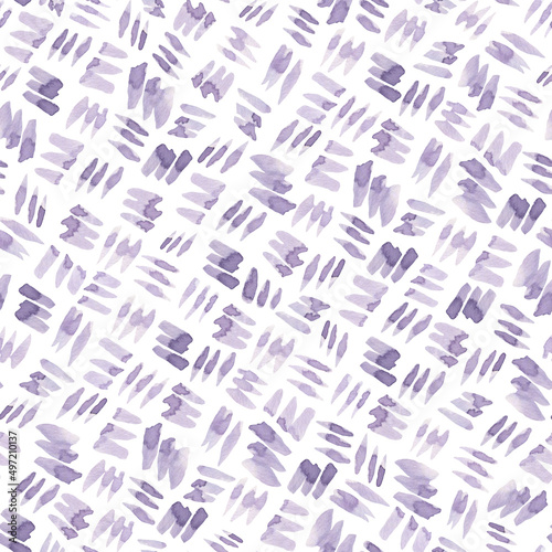 Stroke watercolor pattern. Purple lines. Pattern for wallpaper, textile, wrapping paper, scrapbooking