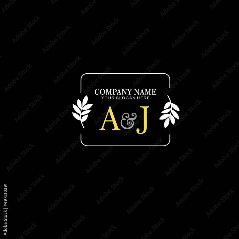 AJ Beauty vector initial logo art handwriting logo of initial signature, wedding, fashion, jewelry, boutique, floral AJ Beauty vector initial logo art handwriting logo of initial signature, wedding, fashion, jewelry, boutique, floral