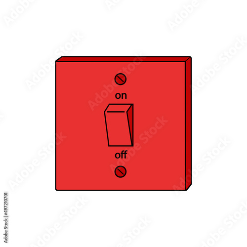 vector icon of red colored switches eps 10