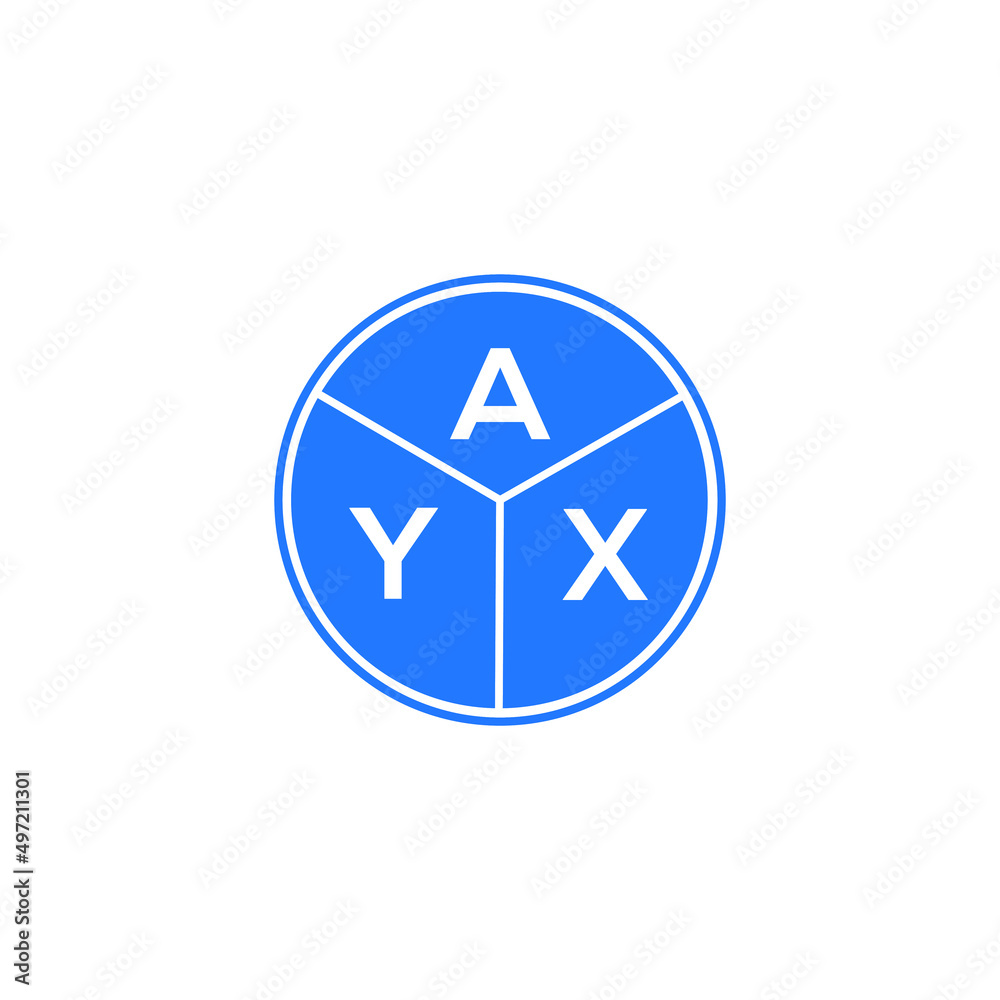 AYX letter logo design on white background. AYX creative circle letter logo concept. AYX letter design. AYX letter logo design on white background. AYX creative circle letter logo concept. AYX letter design.