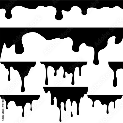 stains vector icon set of black paint stains eps 10