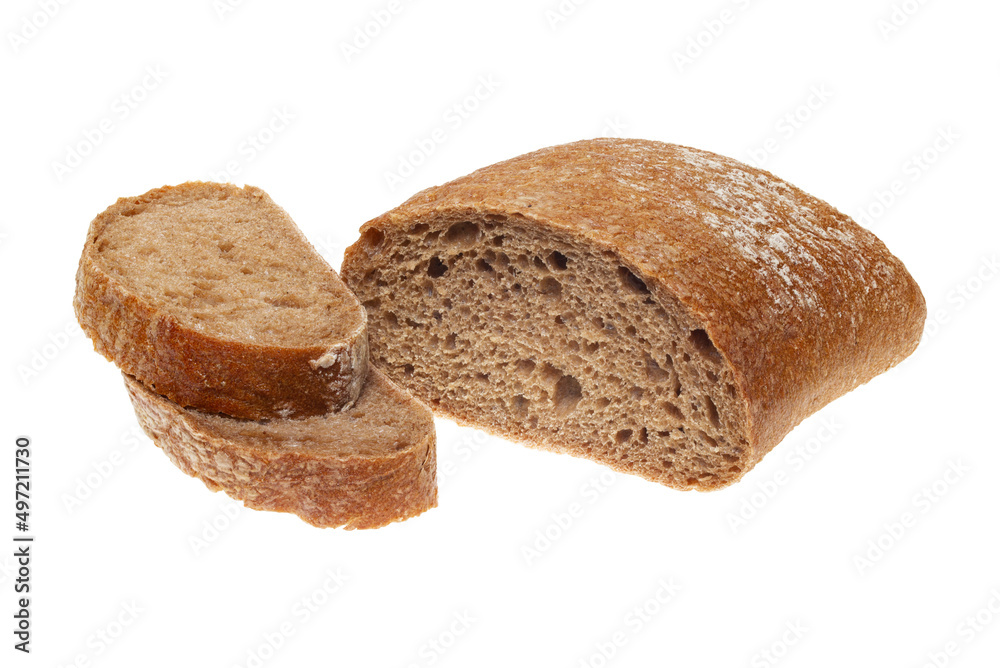 square loaf of bread with two pieces cut is isolated on a white background, full focus, clipping path, no shadows.
square loaf of bread with two pieces cut is isolated on a white background, full focus, clipping path, no shadows.