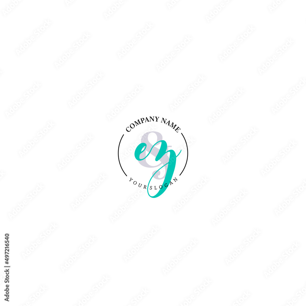 EZ Initial letter handwriting and signature logo. Beauty vector initial logo .Fashion boutique floral and botanical EZ Initial letter handwriting and signature logo. Beauty vector initial logo .Fashion boutique floral and botanical