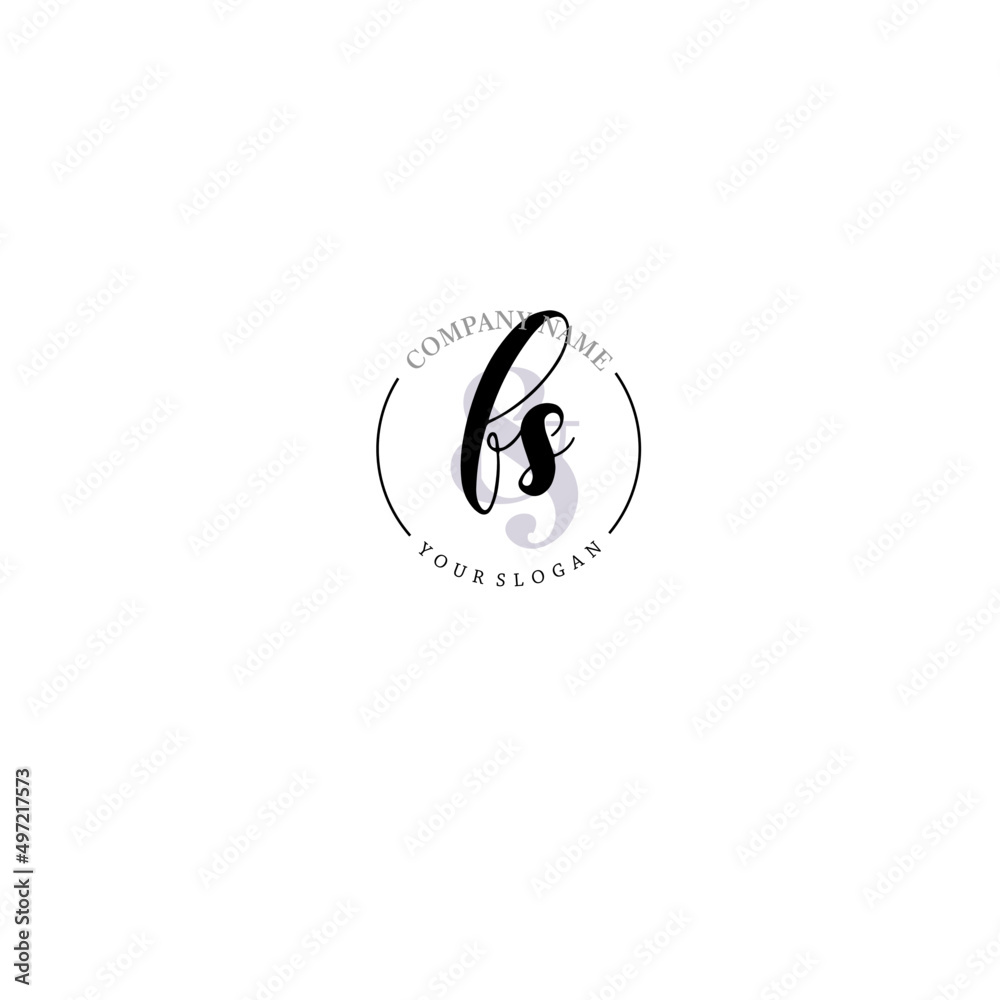 FS Beauty vector initial logo art handwriting logo of initial signature wedding fashion jewerly boutique floral FS Beauty vector initial logo art handwriting logo of initial signature wedding fashion jewerly boutique floral