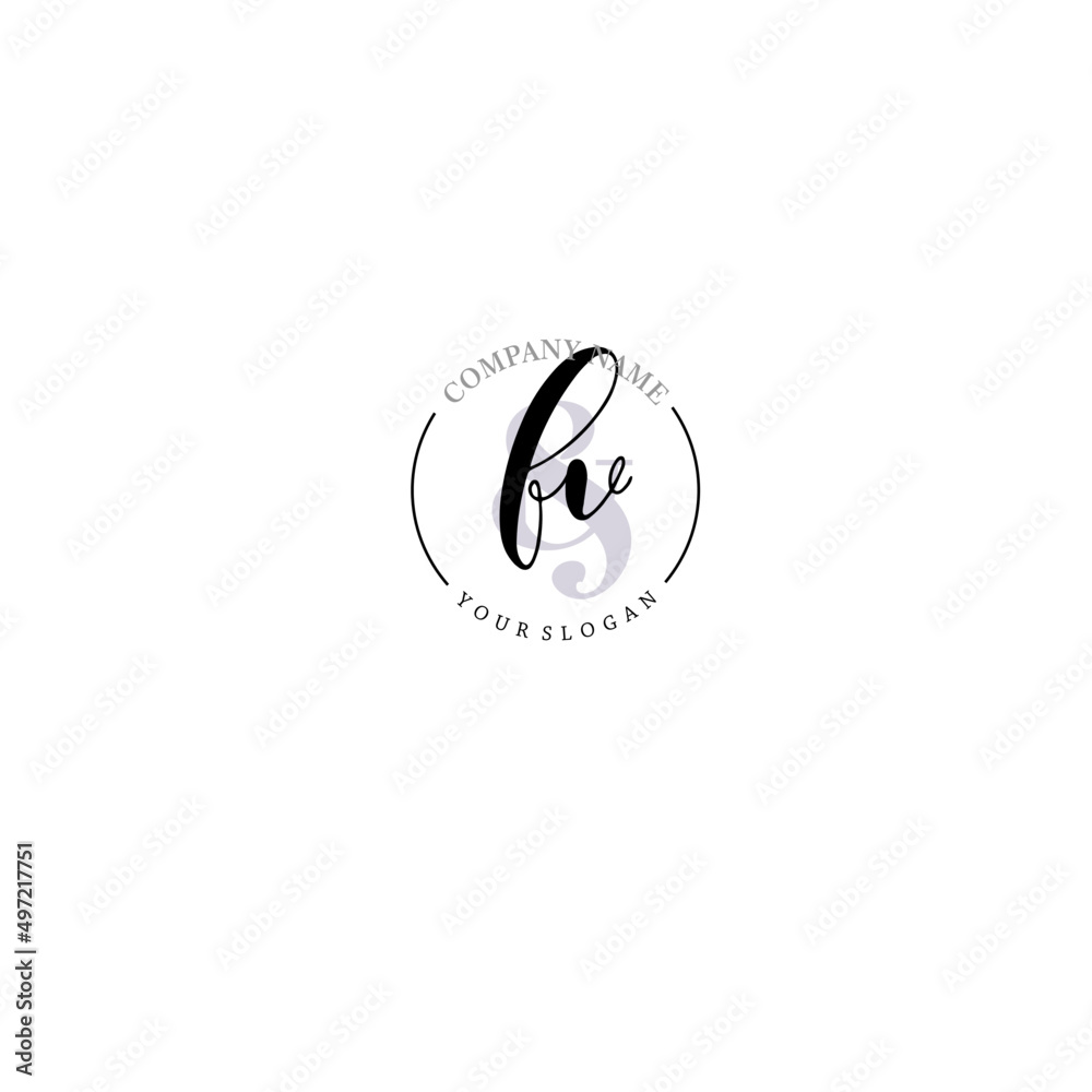 FV Initial letter handwriting and signature logo. Beauty vector initial logo .Fashion boutique floral and botanical FV Initial letter handwriting and signature logo. Beauty vector initial logo .Fashion boutique floral and botanical