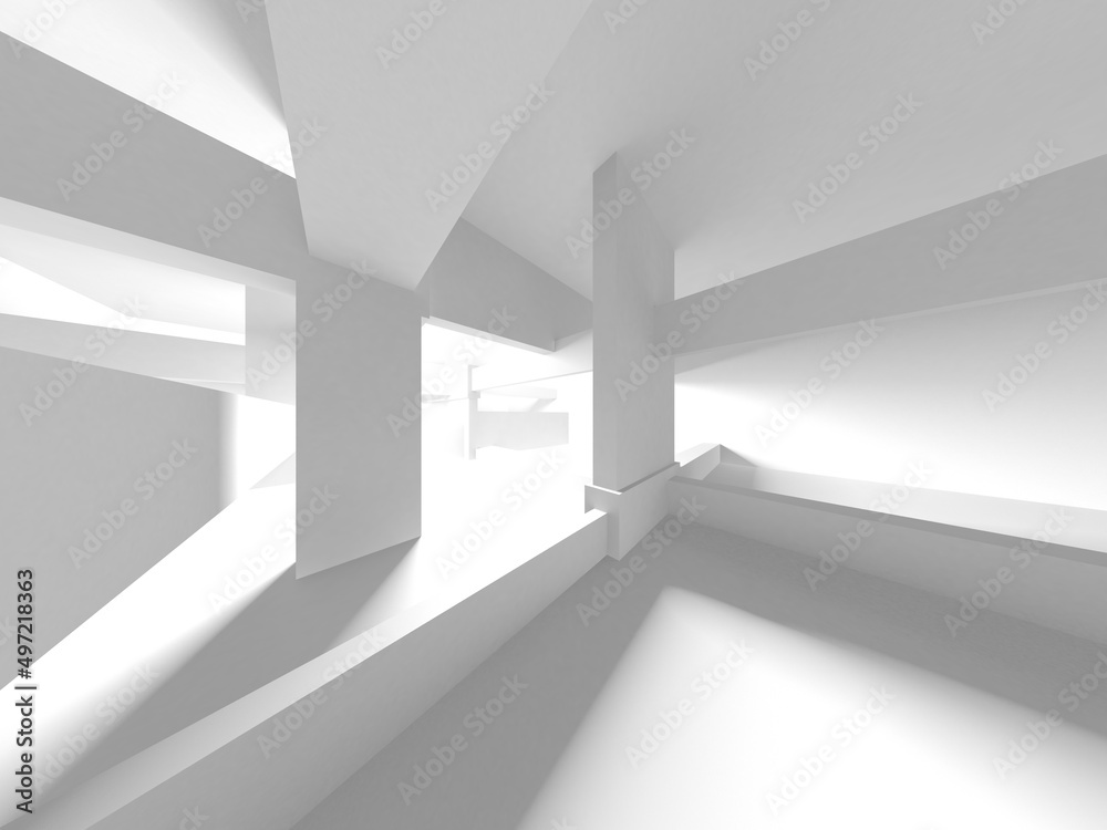 Fototapeta premium Abstract White Architecture Design Concept