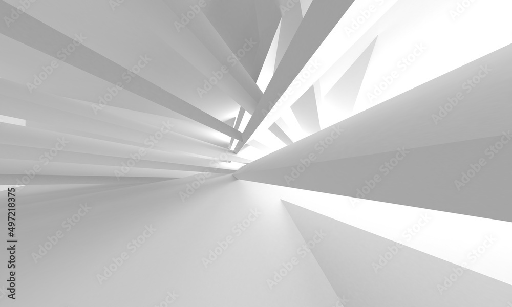 Abstract White Architecture Design Concept Abstract White Architecture Design Concept