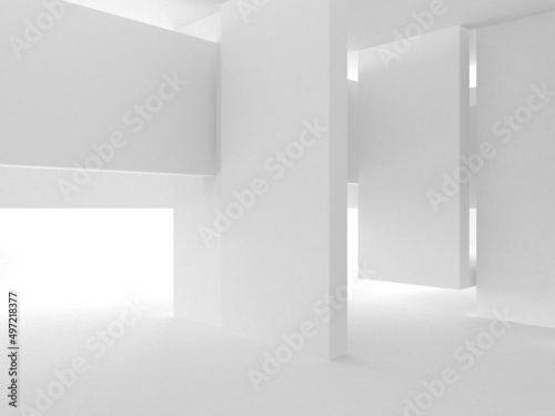 Wallpaper Mural Abstract White Architecture Design Concept Torontodigital.ca