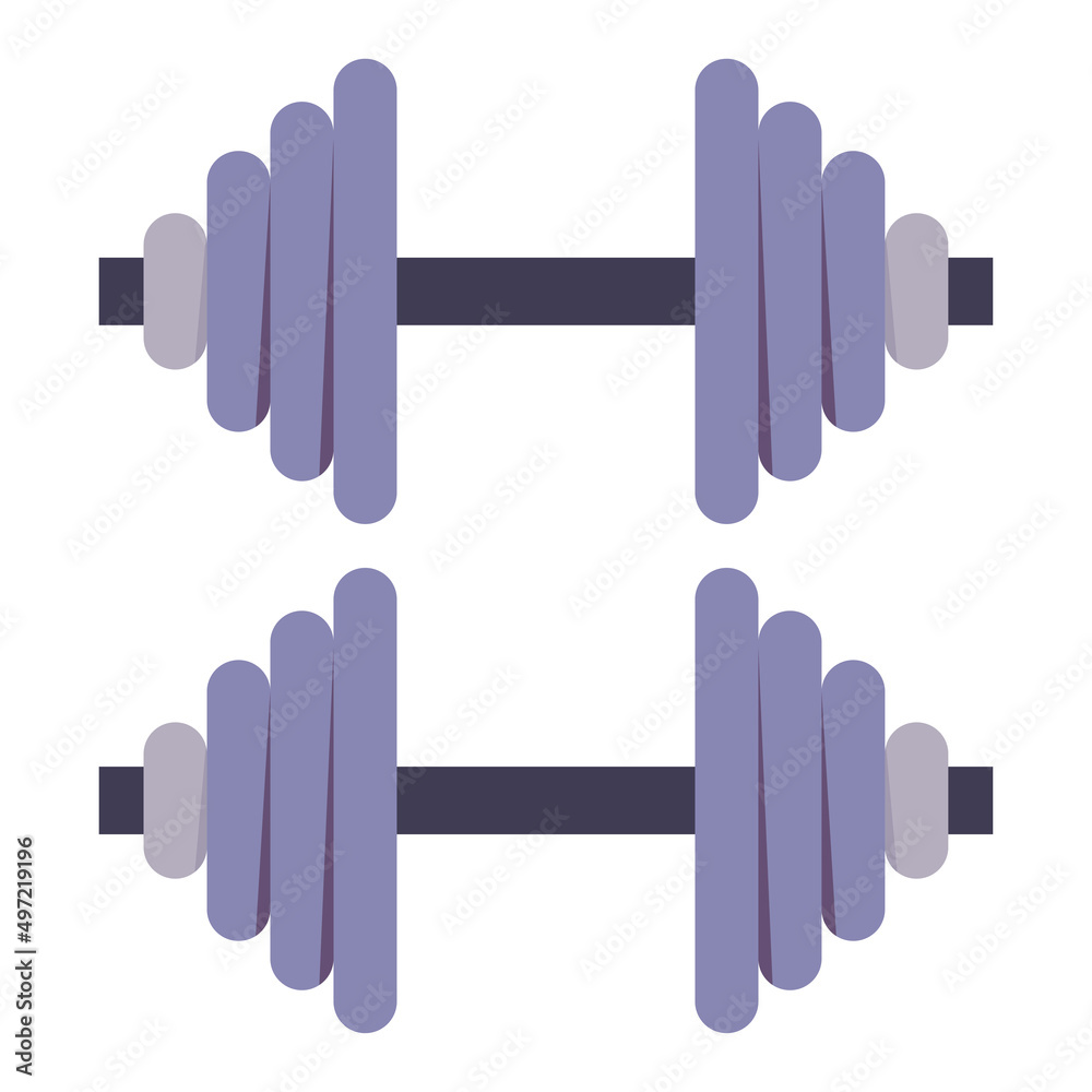 Dumbbells vector cartoon illustration isolated on a white background. Dumbbells vector cartoon illustration isolated on a white background.