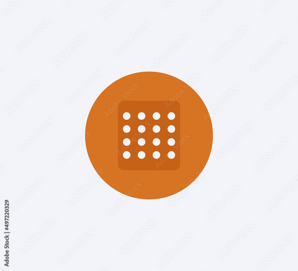 Plaster icon vector logo design Plaster icon vector logo design