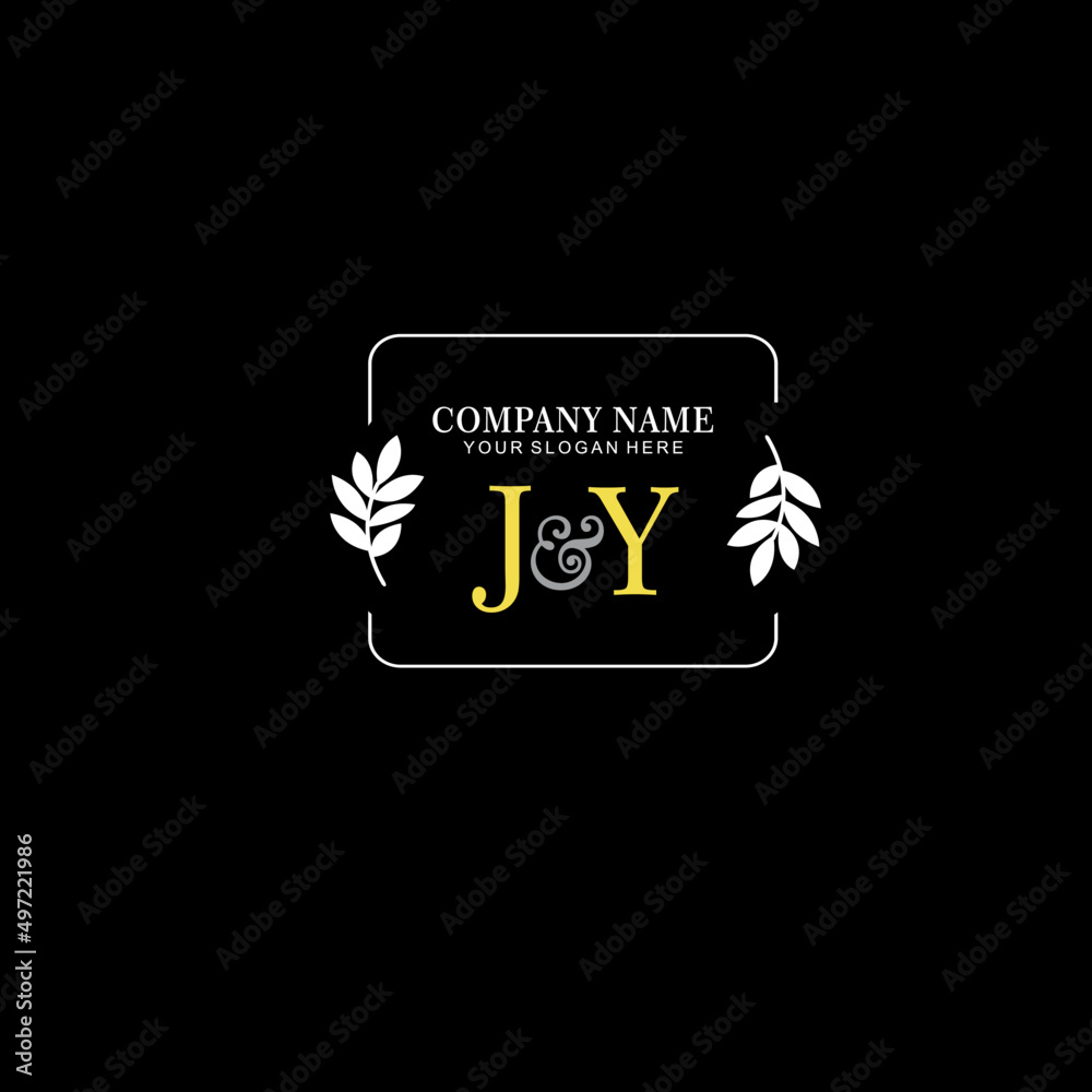 JY Beauty vector initial logo art handwriting logo of initial signature, wedding, fashion, jewelry, boutique, floral JY Beauty vector initial logo art handwriting logo of initial signature, wedding, fashion, jewelry, boutique, floral