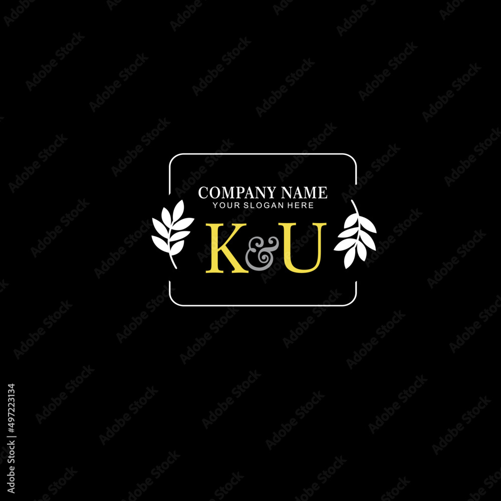 KU Beauty vector initial logo art handwriting logo of initial signature, wedding, fashion, jewelry, boutique, floral KU Beauty vector initial logo art handwriting logo of initial signature, wedding, fashion, jewelry, boutique, floral