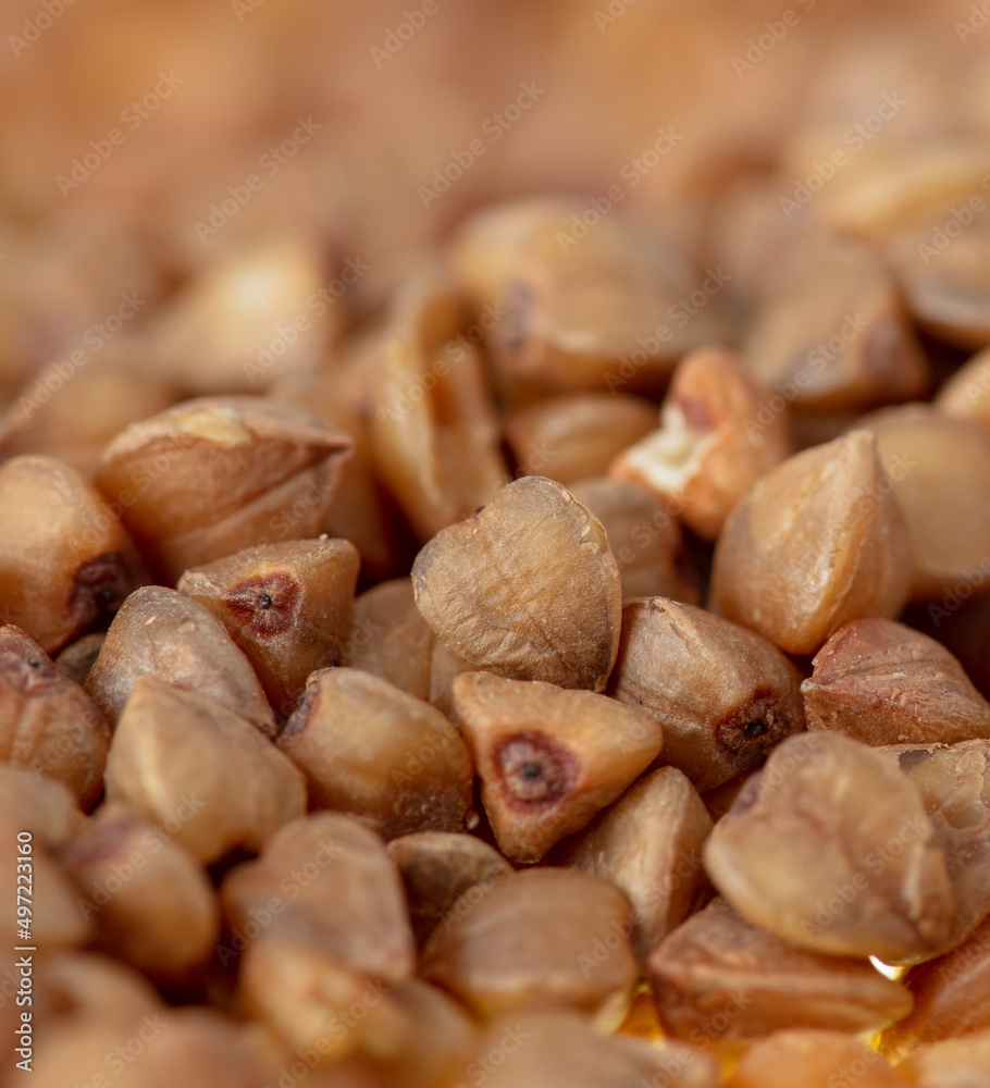 Close-up of buckwheat groats as background. Close-up of buckwheat groats as background.