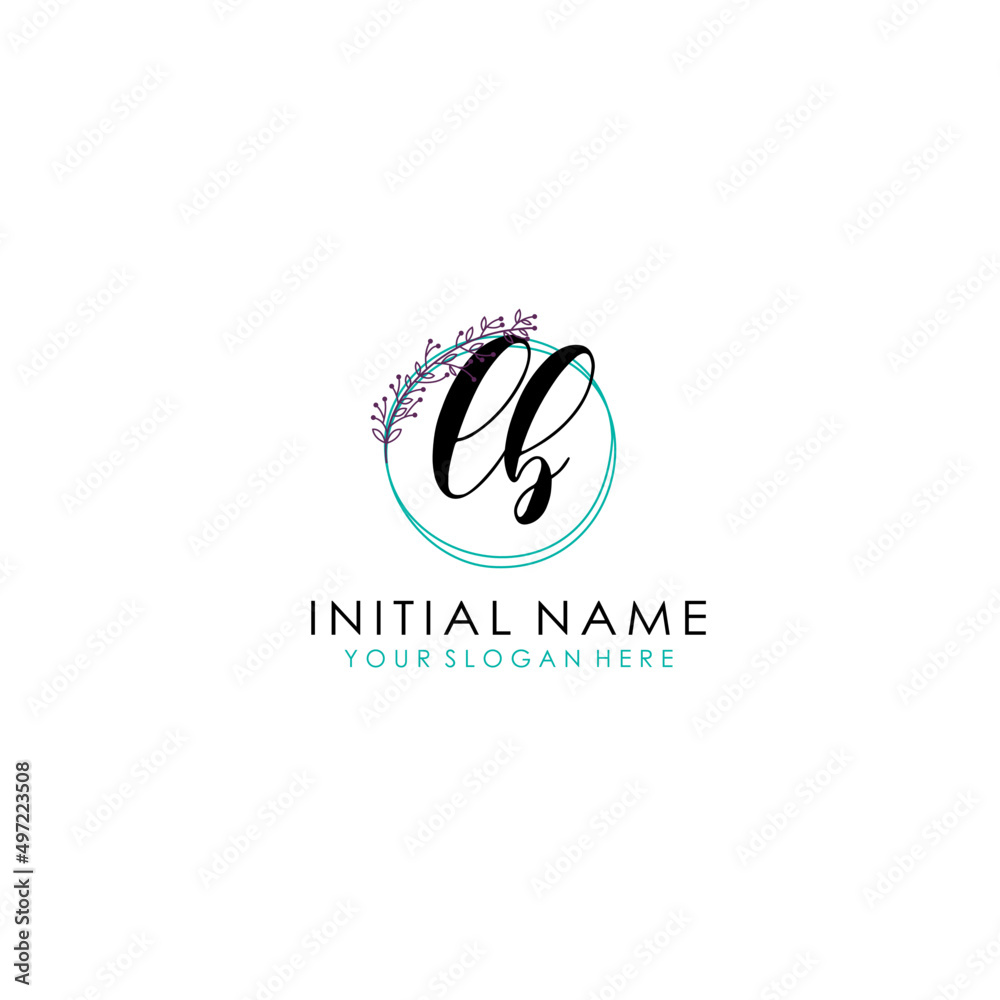 LB Initial letter handwriting and signature logo. Beauty vector initial logo .Fashion boutique floral and botanical LB Initial letter handwriting and signature logo. Beauty vector initial logo .Fashion boutique floral and botanical