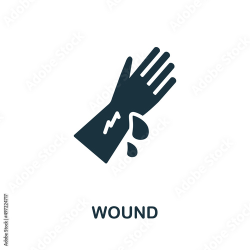 Wound icon. Simple element from healthcare collection. Creative Wound icon for web design, templates, infographics and more
