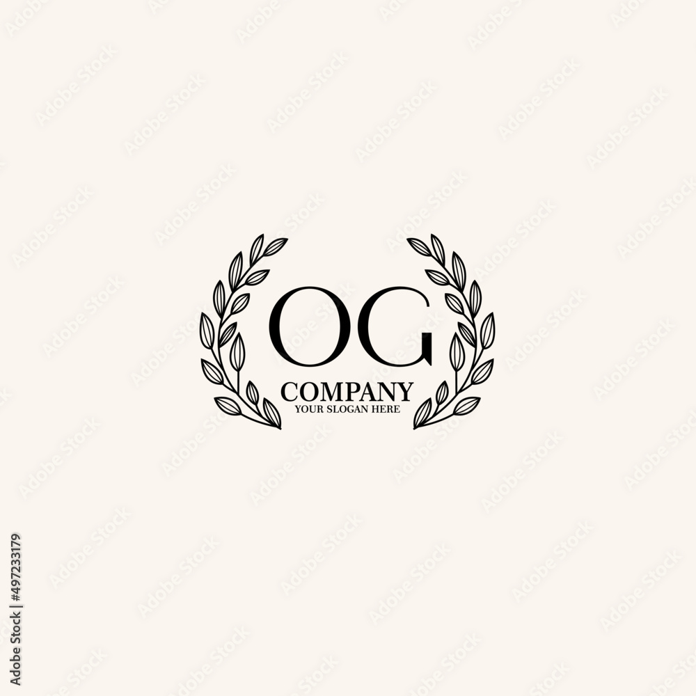 OG Beauty vector initial logo art handwriting logo of initial signature, wedding, fashion, jewelry, boutique, floral OG Beauty vector initial logo art handwriting logo of initial signature, wedding, fashion, jewelry, boutique, floral
