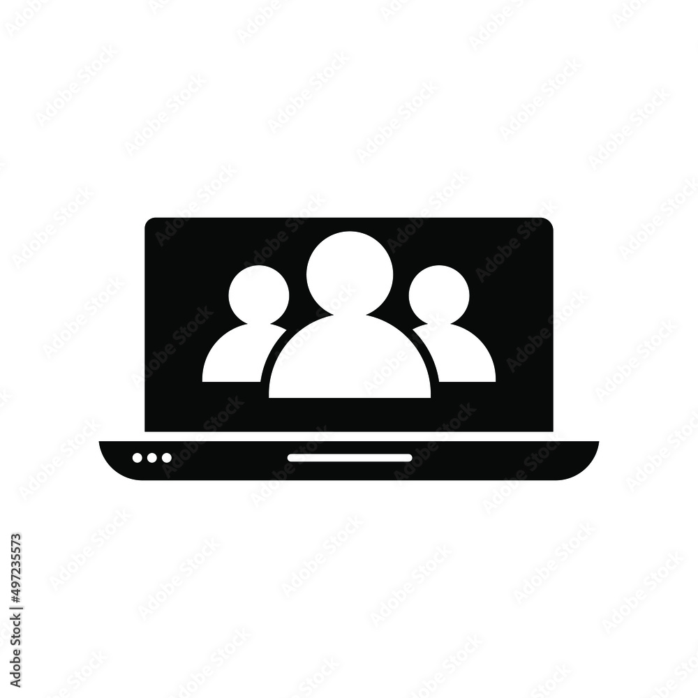 Online training process vector icon. Webinar seminar illustration sign. E-learning business concept. Online training process vector icon. Webinar seminar illustration sign. E-learning business concept.