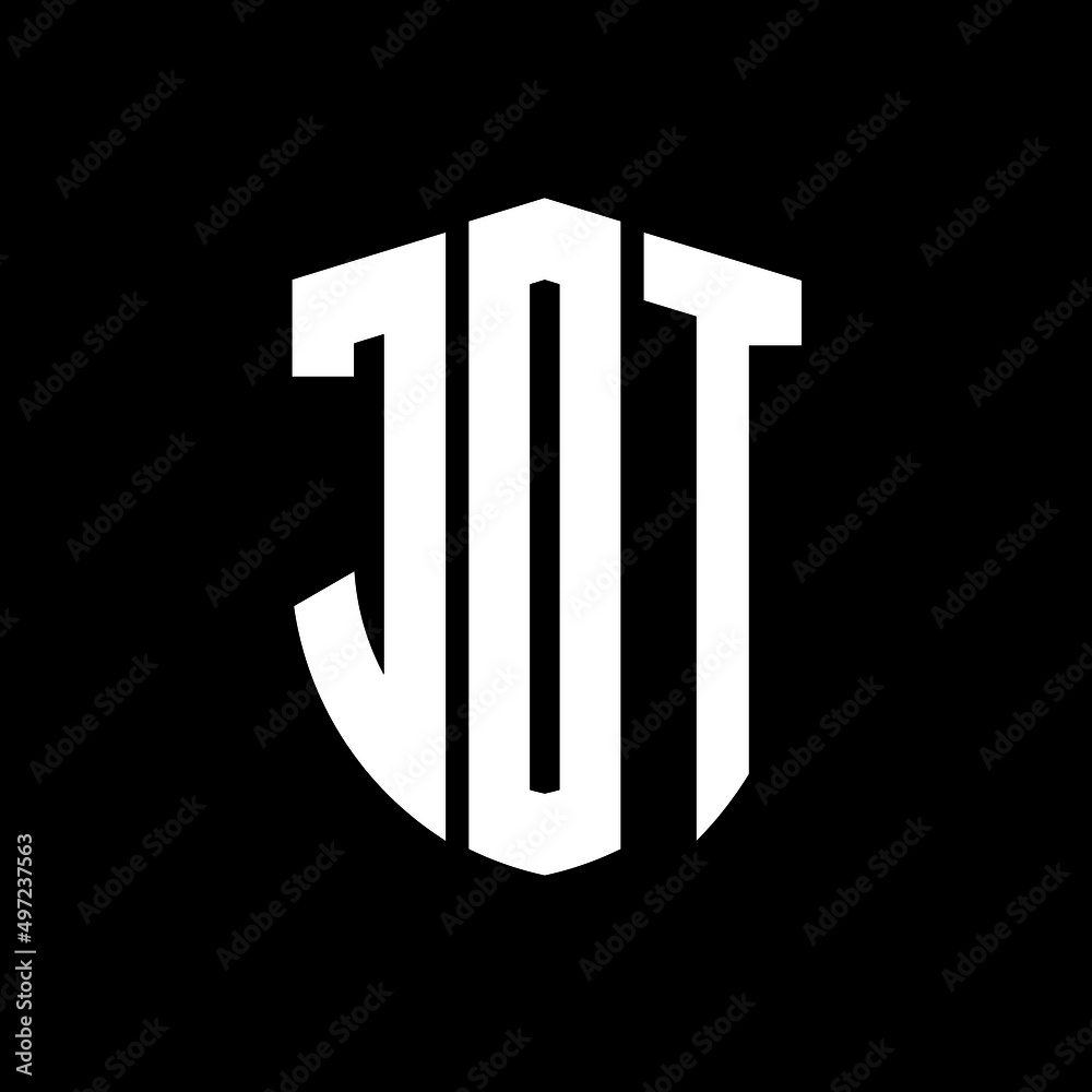KDT letter logo design. KDT modern letter logo with black background