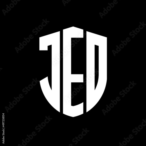 KED letter logo design. KED modern letter logo with black background. KED creative  letter logo. simple and modern letter logo. vector logo modern alphabet font overlap style. Initial letters KED  photo