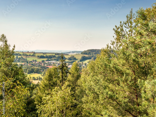 Kohlbergaussicht in der Sächsischen Schweiz - Aussicht Richtung Bielatal