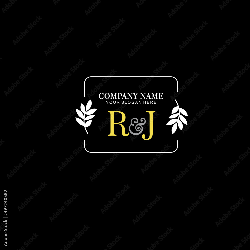 RJ Beauty vector initial logo art handwriting logo of initial signature, wedding, fashion, jewelry, boutique, floral RJ Beauty vector initial logo art handwriting logo of initial signature, wedding, fashion, jewelry, boutique, floral