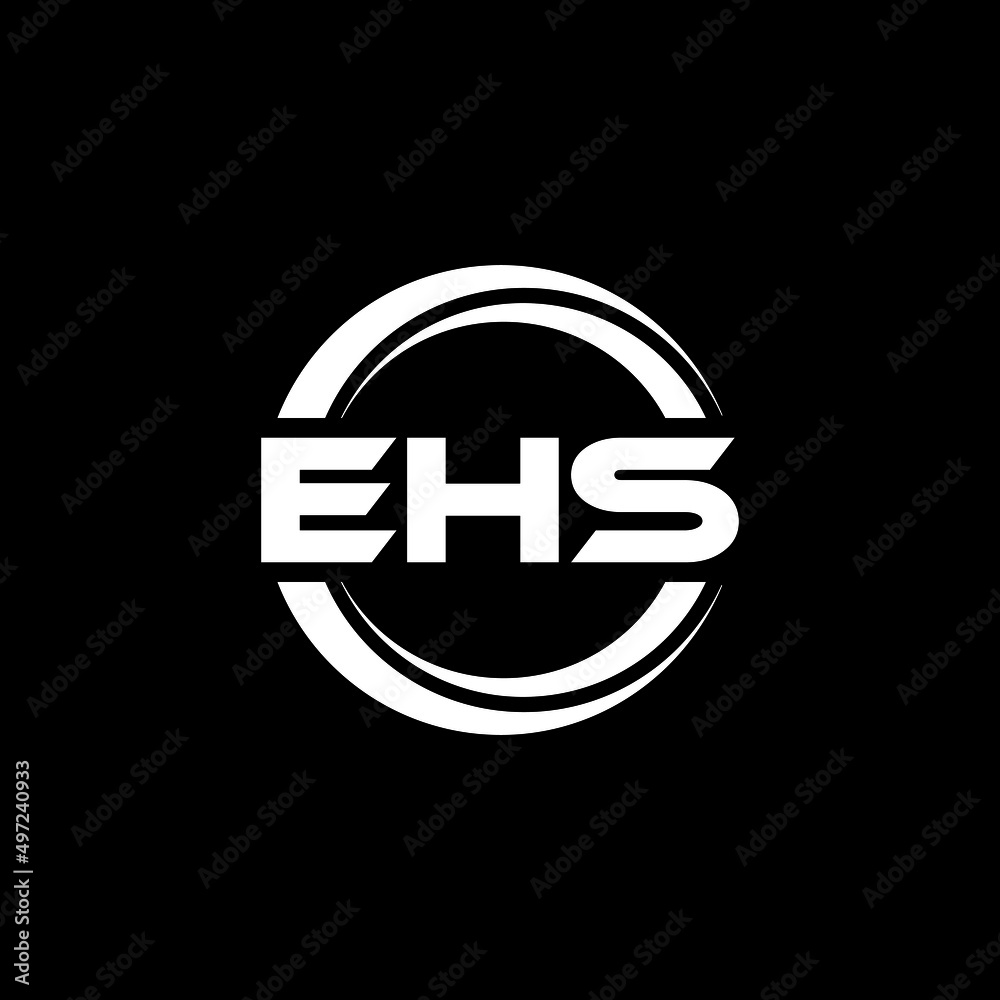 EHS letter logo design with black background in illustrator, vector logo modern alphabet font overlap style. calligraphy designs for logo, Poster, Invitation, etc. EHS letter logo design with black background in illustrator, vector logo modern alphabet font overlap style. calligraphy designs for logo, Poster, Invitation, etc.