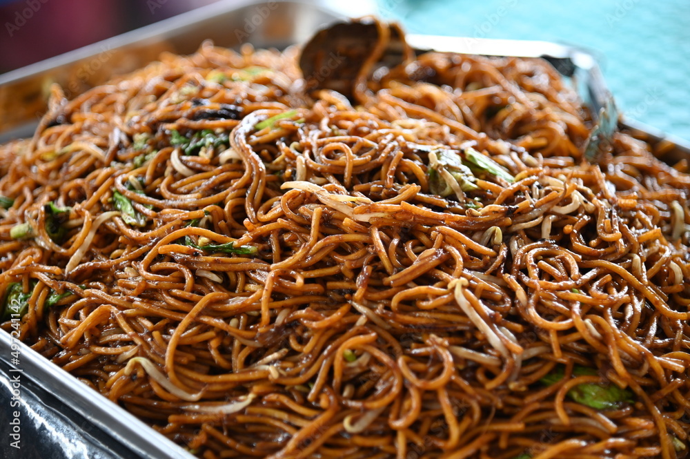 Kuching, Sarawak Malaysia - April 5th 2022:The Malay Ramadan Bazaar (Pasar Ramadan) in Malaysia, with lots of delicacies, under New Norm Kuching, Sarawak Malaysia - April 5th 2022:The Malay Ramadan Bazaar (Pasar Ramadan) in Malaysia, with lots of delicacies, under New Norm