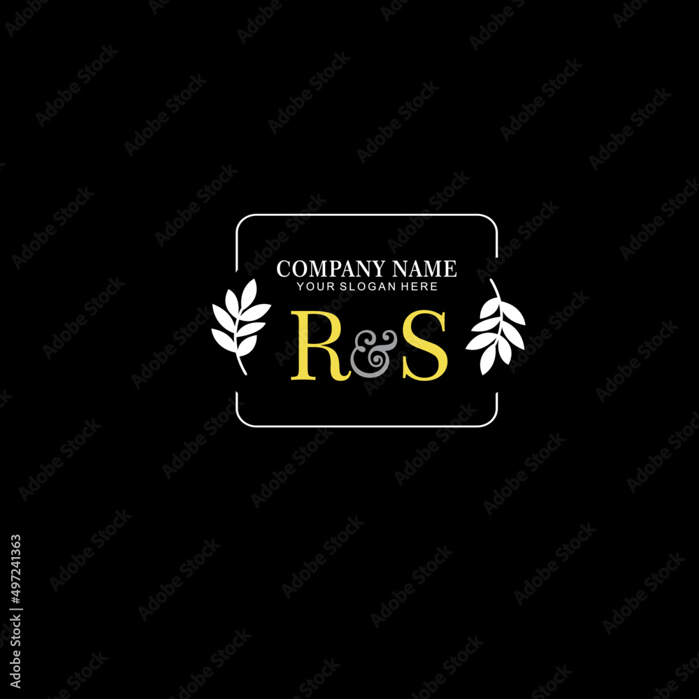 RS Beauty vector initial logo art handwriting logo of initial signature, wedding, fashion, jewelry, boutique, floral RS Beauty vector initial logo art handwriting logo of initial signature, wedding, fashion, jewelry, boutique, floral