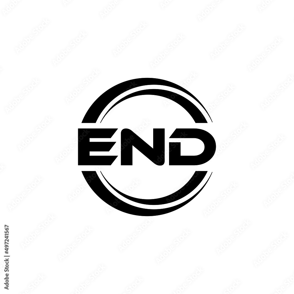 END letter logo design with white background in illustrator, vector logo modern alphabet font overlap style. calligraphy designs for logo, Poster, Invitation, etc. END letter logo design with white background in illustrator, vector logo modern alphabet font overlap style. calligraphy designs for logo, Poster, Invitation, etc.