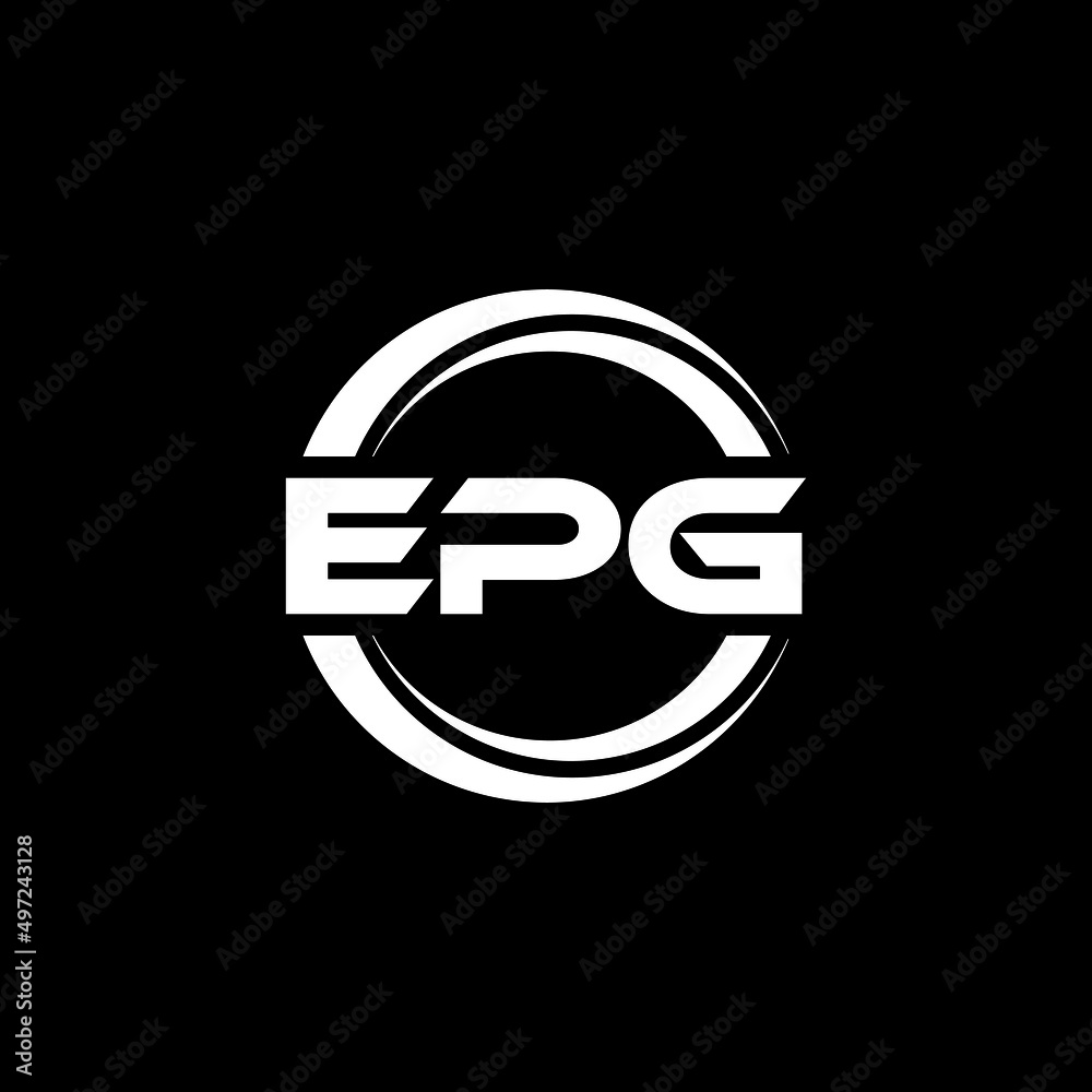 EPG letter logo design with black background in illustrator, vector logo modern alphabet font overlap style. calligraphy designs for logo, Poster, Invitation, etc. EPG letter logo design with black background in illustrator, vector logo modern alphabet font overlap style. calligraphy designs for logo, Poster, Invitation, etc.