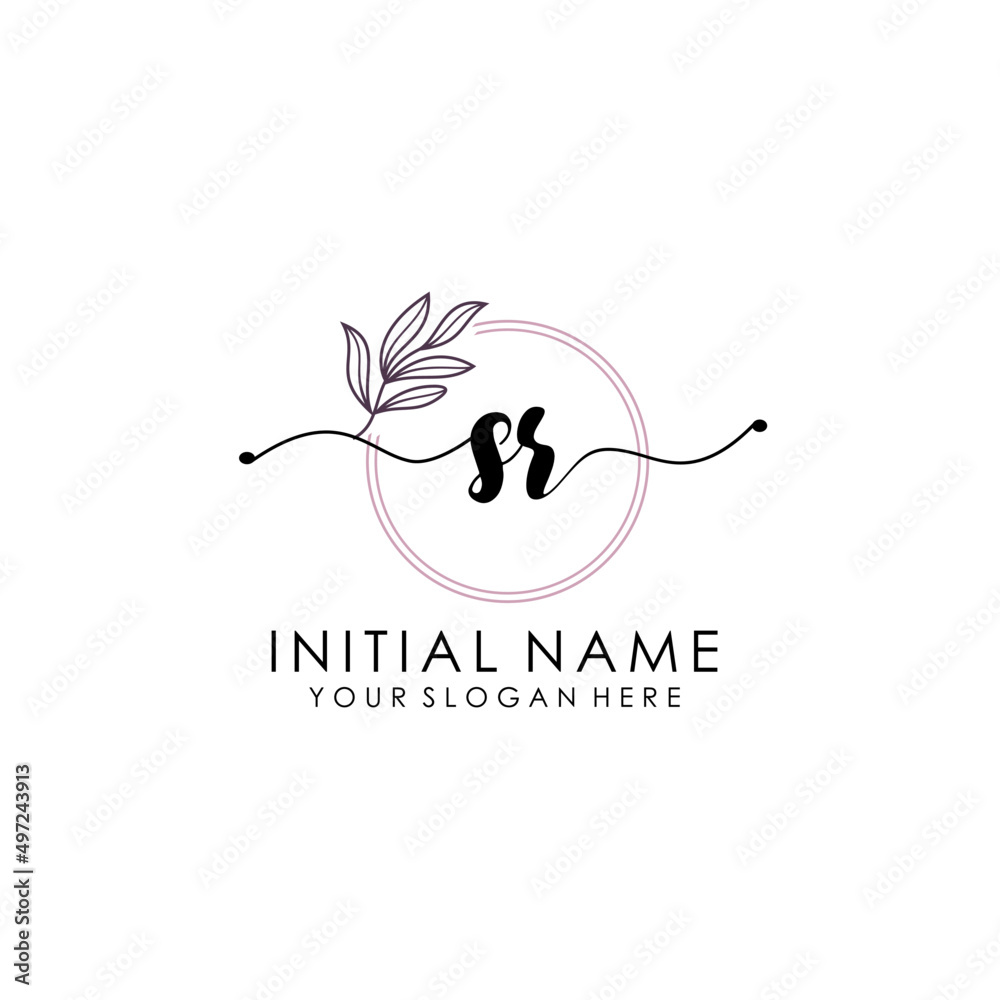 SB Luxury initial handwriting logo with flower template, logo for beauty, fashion, wedding, photography SB Luxury initial handwriting logo with flower template, logo for beauty, fashion, wedding, photography