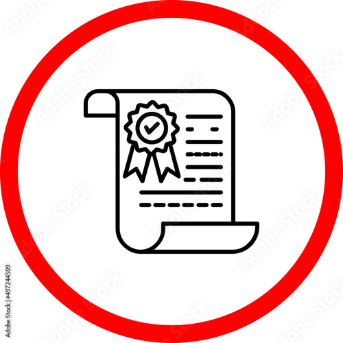 Certificate  Icon
