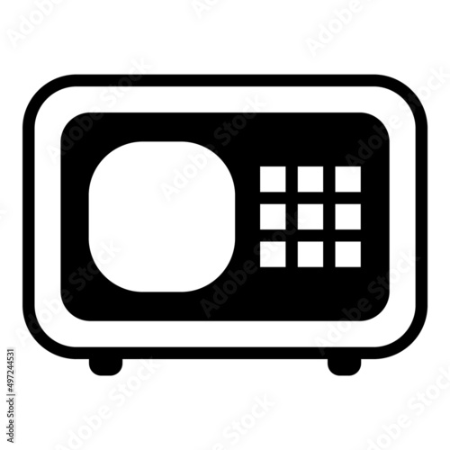 Safe Flat Icon Isolated On White Background
