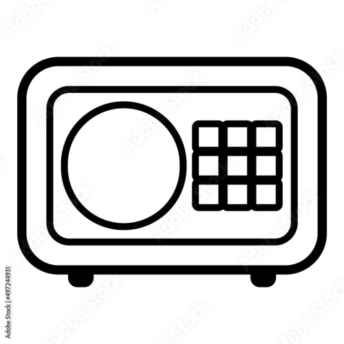 Safe Flat Icon Isolated On White Background