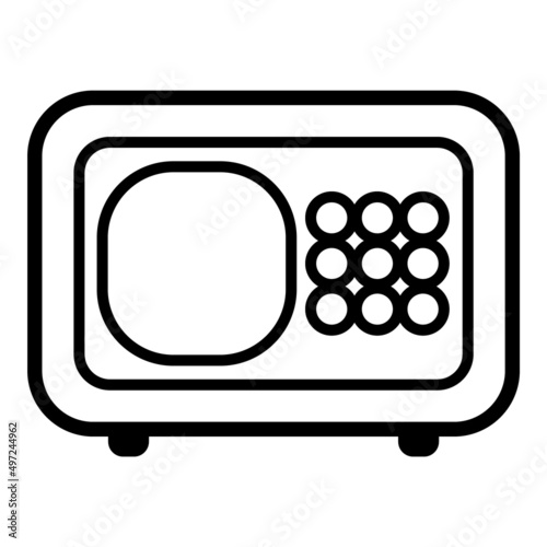 Safe Flat Icon Isolated On White Background
