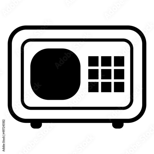Safe Flat Icon Isolated On White Background