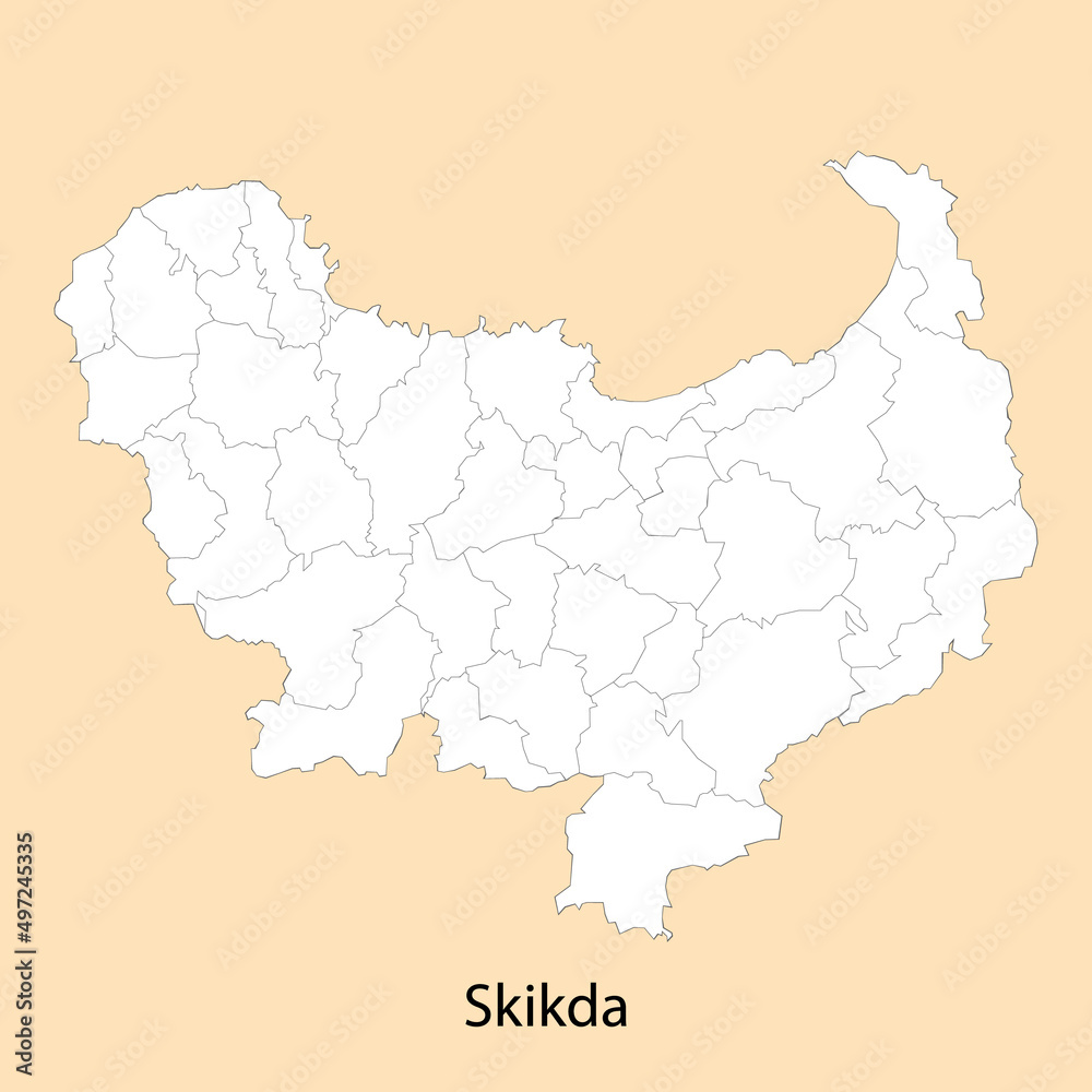 High Quality map of Skikda is a province of Algeria High Quality map of Skikda is a province of Algeria