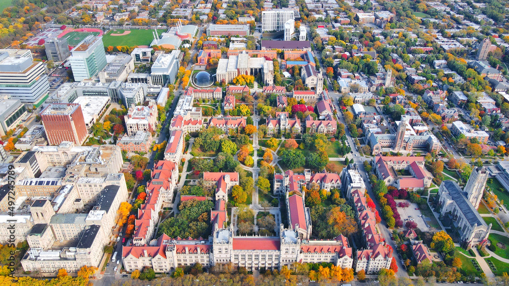 Fototapeta premium Beautiful shot of the University of Chicago