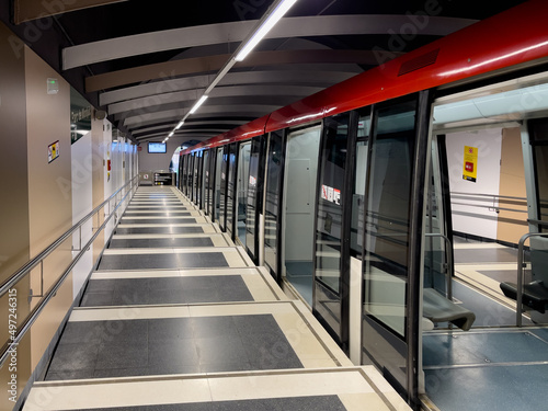 Canvas Print subway station in Barcelona