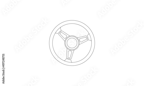 Steering line art vector.  Line Drawing Steering Wheel Illustrations and Vectors. Steering wheel.
