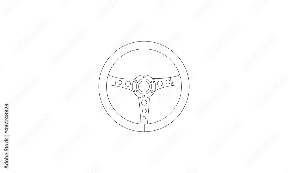 Steering line art vector. Line Drawing Steering Wheel Illustrations and