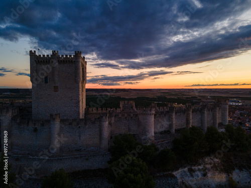 Sunset behind the Castle