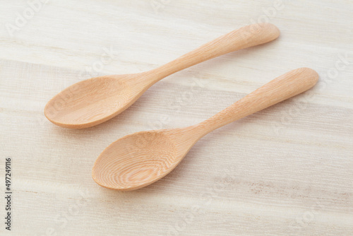 eating, bamboo, smooth, clean, culinary, brown, single, cutout, national, compostable, above, kitchen utensil, overhead, top view, tableware, white background, object, spoon, wooden, isolated, wooden 