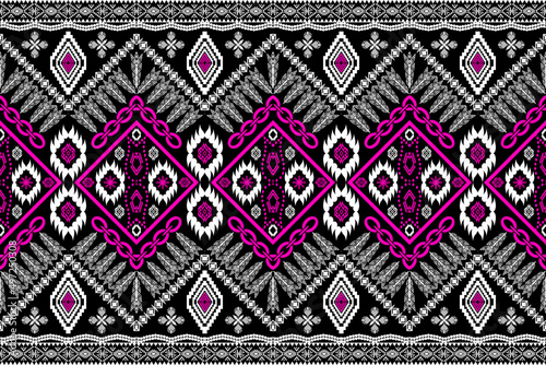 Wallpaper Mural Geometric ethnic oriental traditional pattern.Figure tribal embroidery style.Design for background,wallpaper,clothing,wrapping,fabric,vector illustration Torontodigital.ca