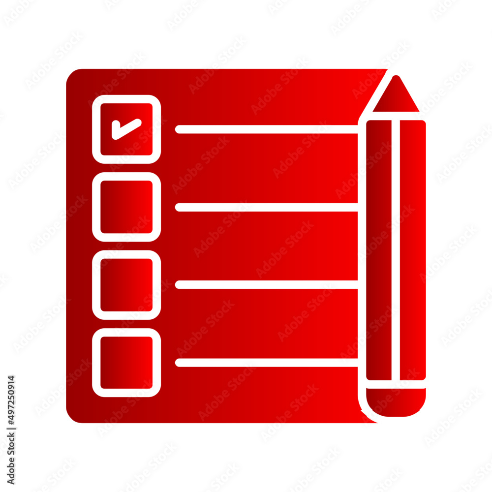 Obraz premium Checklist Vector Icon