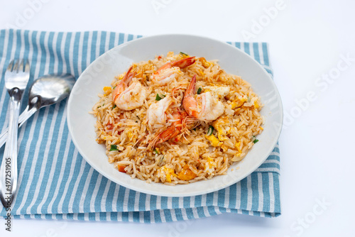 Prawn and egg fried rice
