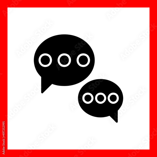 Speech Bubble Vector Icon