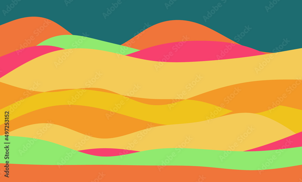 Abstract background with layered wave and geometric pattern Abstract background with layered wave and geometric pattern