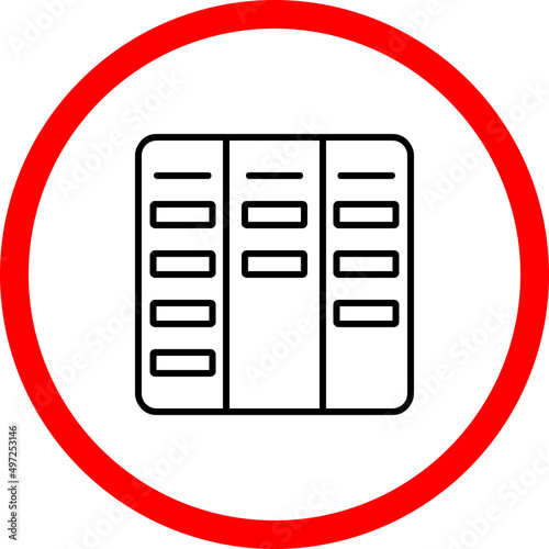 Kanban Vector Icon